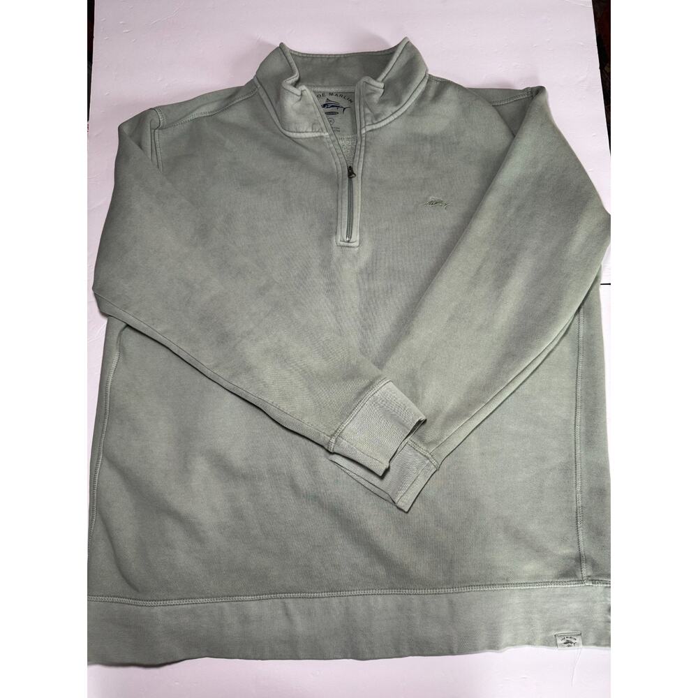 Joe Marlin Unwind Quarter Zip Pullover Sweatshirt Mens XXL Green Fleece